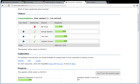 Spaceded course learning obout learning from Jay Cross