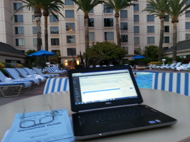 Sun is setting over san Jose