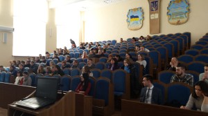 The lecture hall where I presented