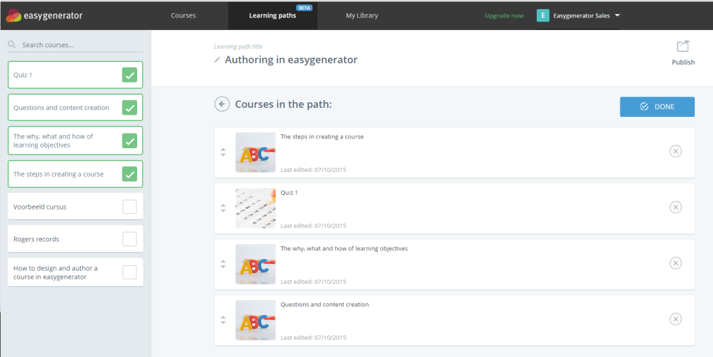 Learning path beta 2